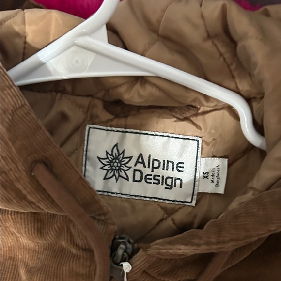 Alpine Design Brown Hooded Jacket - Picture 6 of 6